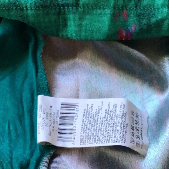 Desigual, turquoise top with printed front, size L - Picture 4 of 6